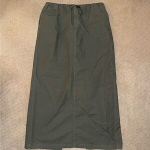 Zara Olive Green Maxi Skirt